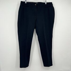Womens Talbots Black Pants Skinny Plus Size 18W Casual Career Minimalist